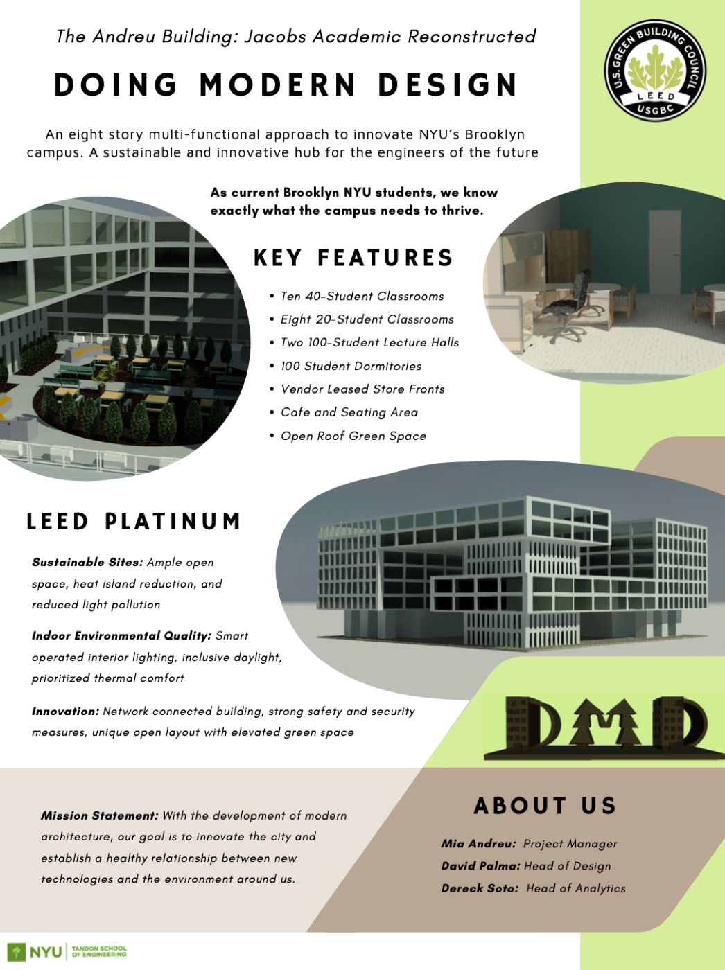 The full Andreu Building project poster